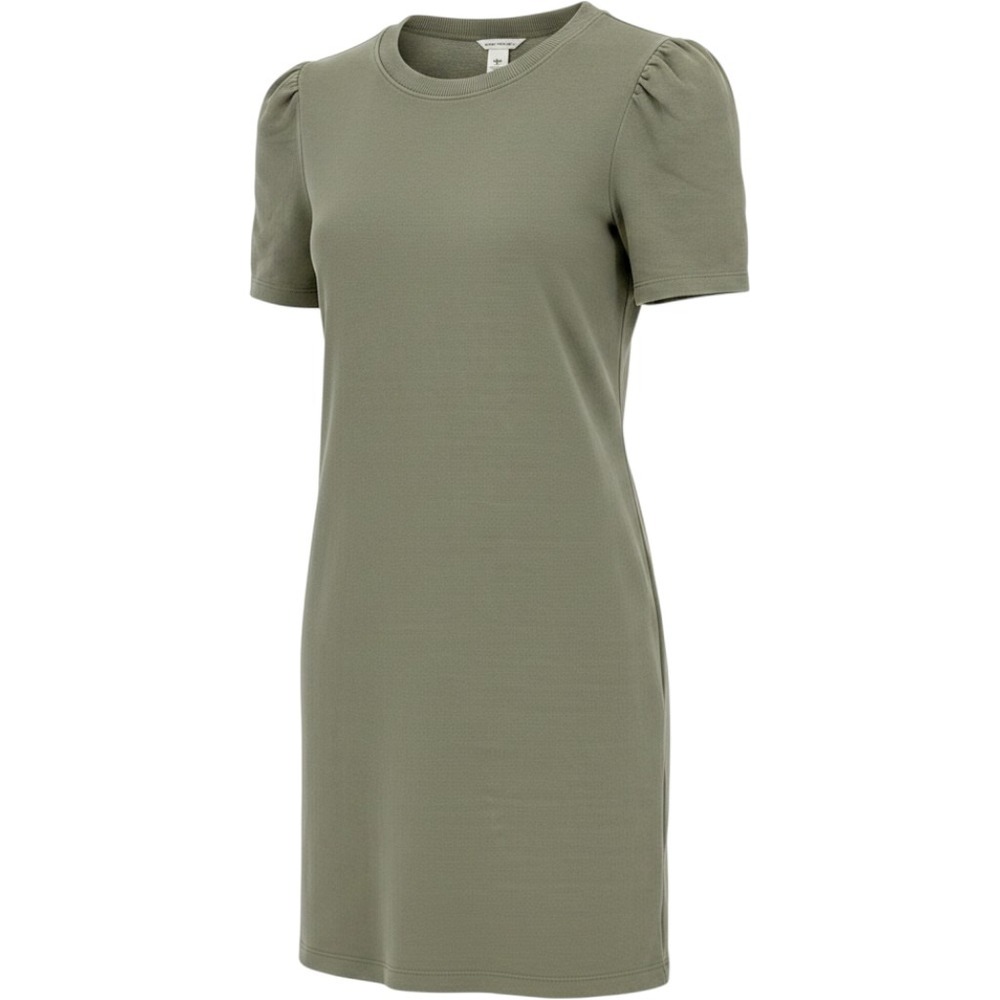 Club Monaco Darleigh Dress Womens Small Sage Green Puff Sleeve Sweatshirt Mini